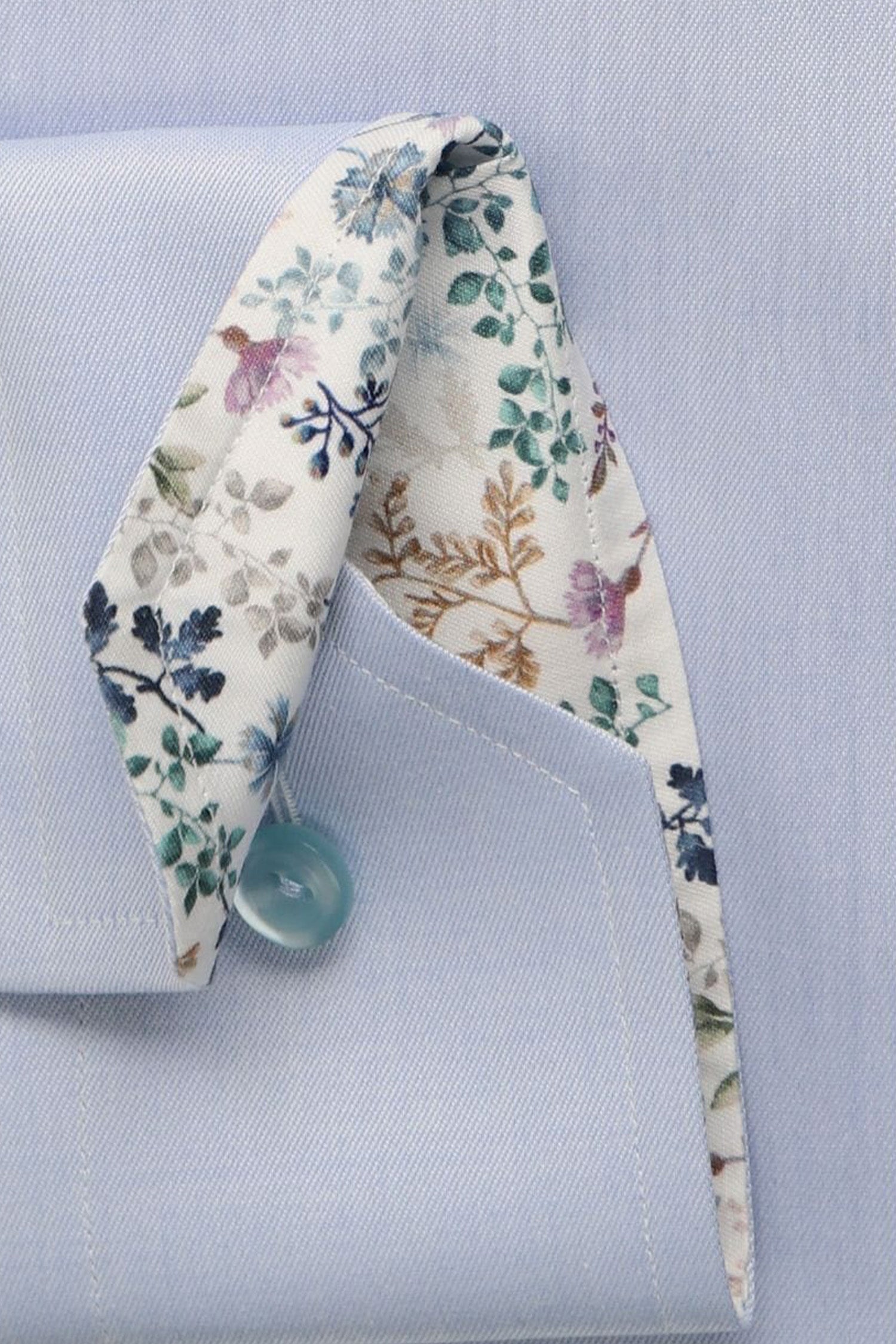 ETON | Inner Floral Shirt | Blue