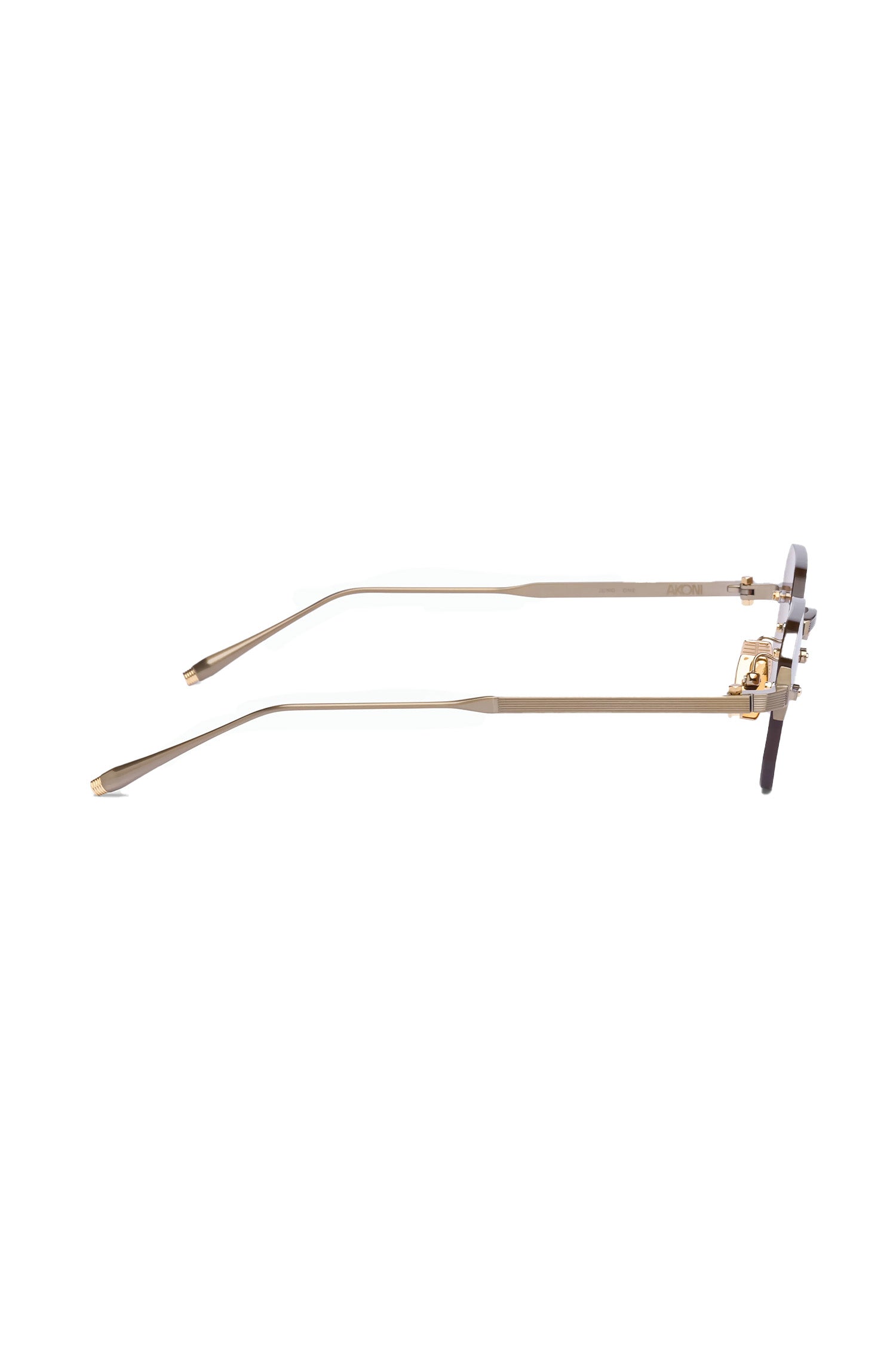 AKONI | Juno-One AKS-308 Sunglasses | Gold & Brown