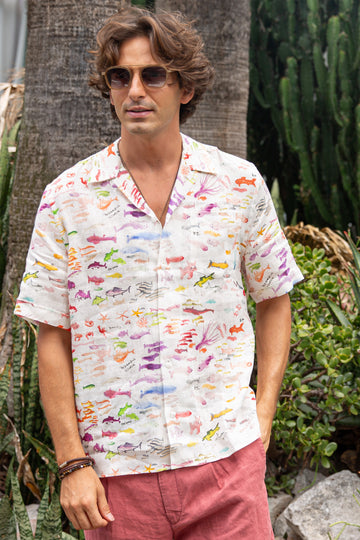 VILEBREQUIN | Tropical Fish Shirt | Multi-Colour