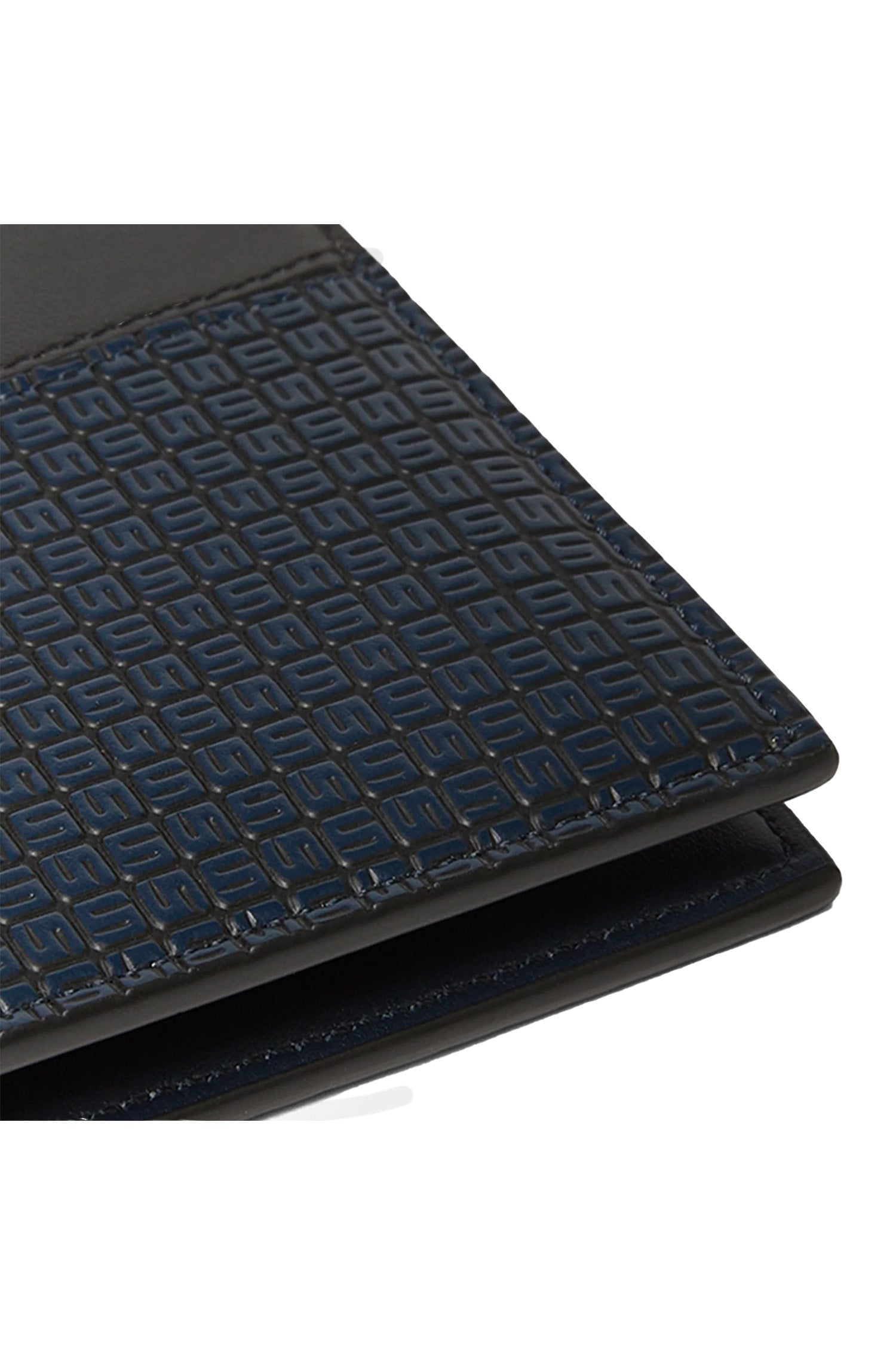 SERAPIAN | Stepan Bi-Fold Wallet | Navy & Black