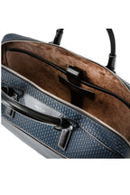 SERAPIAN | Stepan Slim Briefcase | Navy & Black