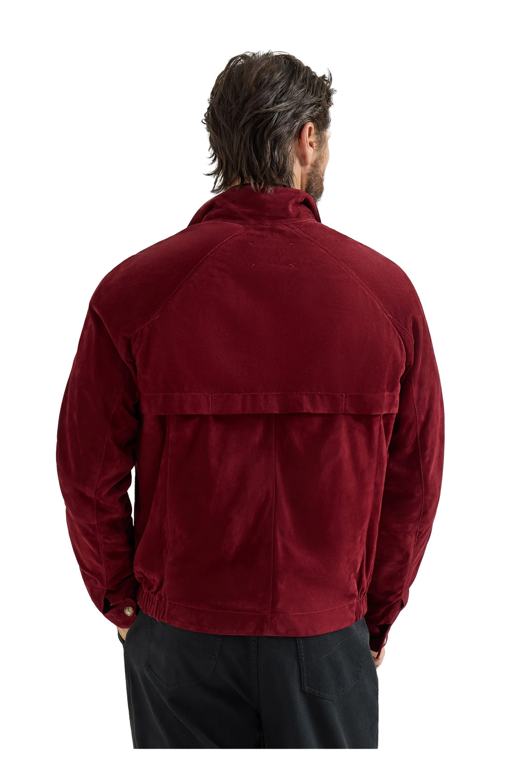 BRUNELLO CUCINELLI | Suede Bomber Jacket | Red