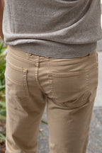 TRAMAROSSA | Lightweight Michelangelo Gabardine Jeans | Beige