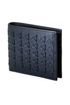 SERAPIAN | Mosaic Bi-Fold Wallet | Navy