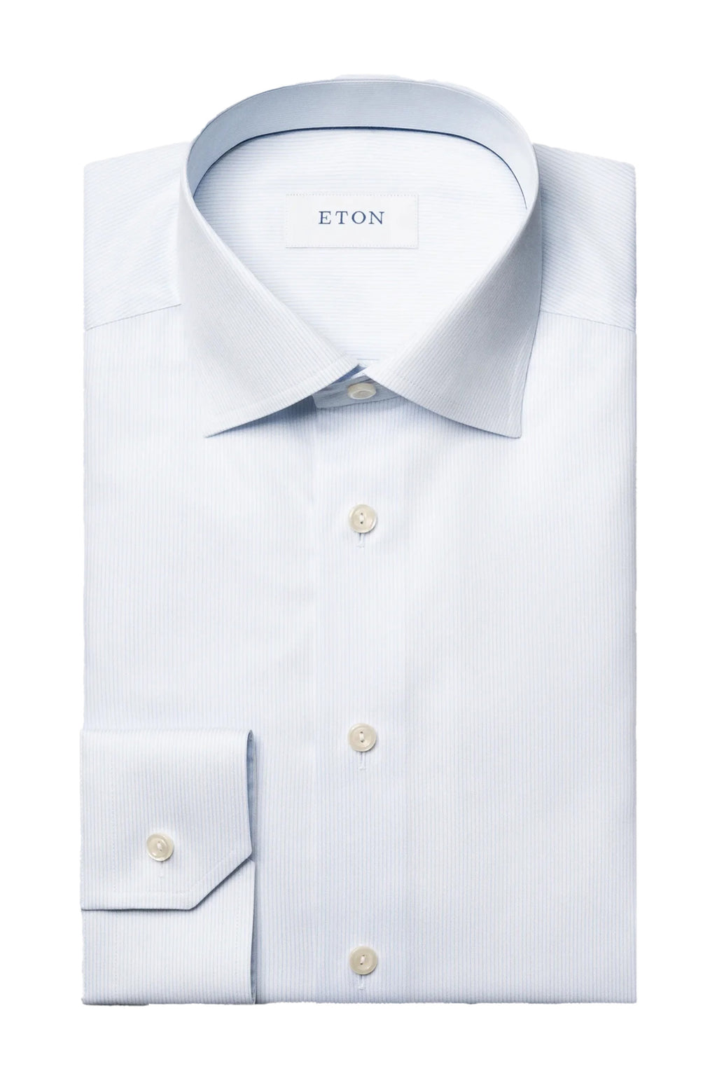 ETON | Striped Shirt | Sky Blue