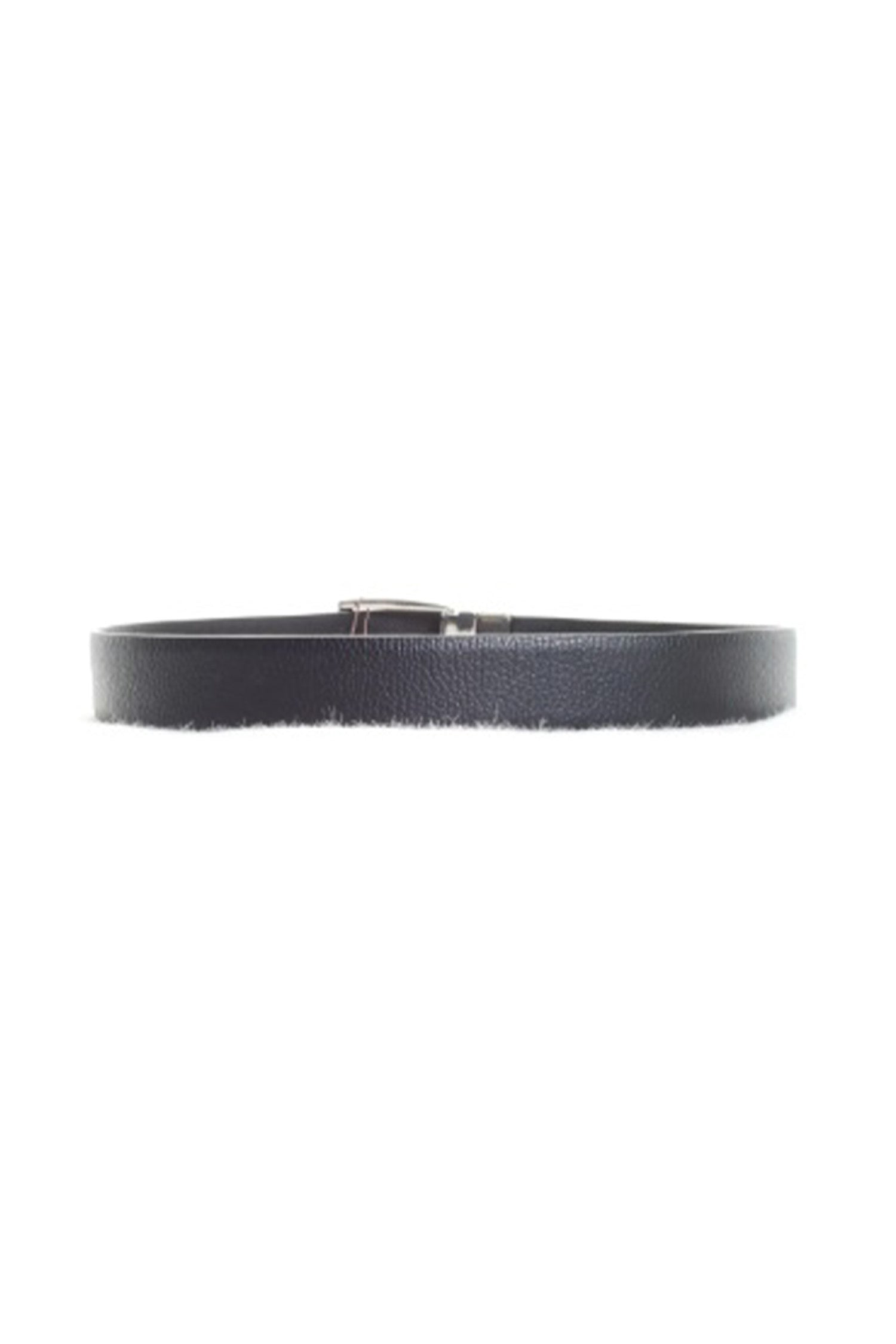 CANALI | Reversible Tumbled And Smooth Belt | Black