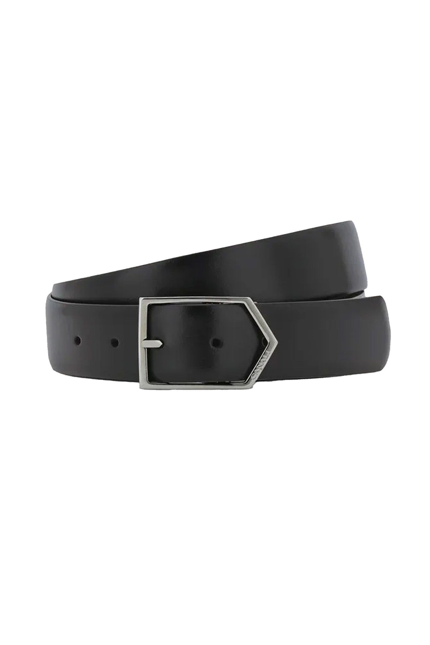 CANALI | V-Buckle Reversible Belt | Black & Dark Brown