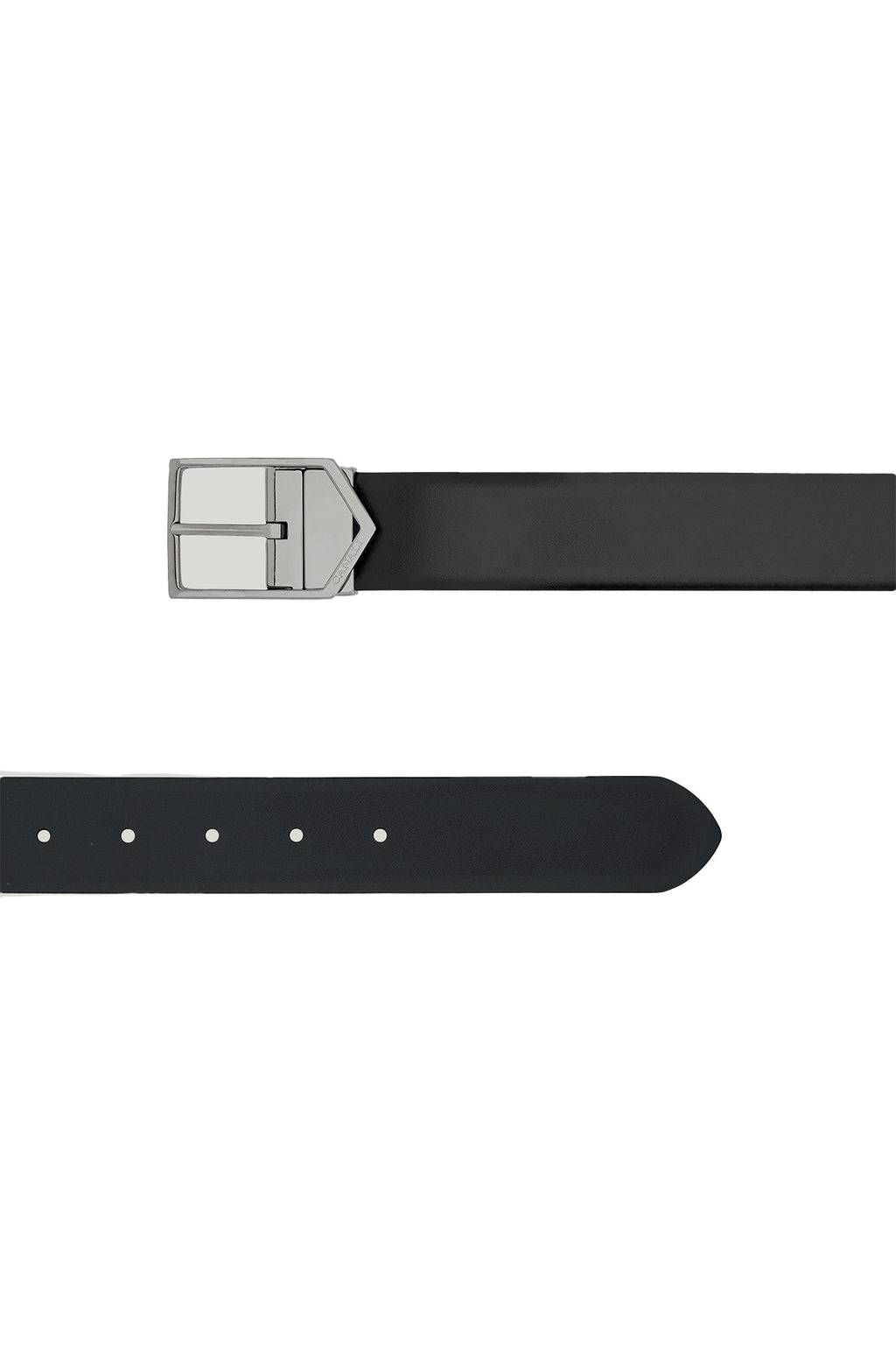 CANALI | V-Buckle Reversible Belt | Black & Dark Brown
