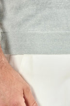 PINI PARMA | Linen & Cotton Polo | Light Green