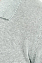 PINI PARMA | Linen & Cotton Polo | Light Green