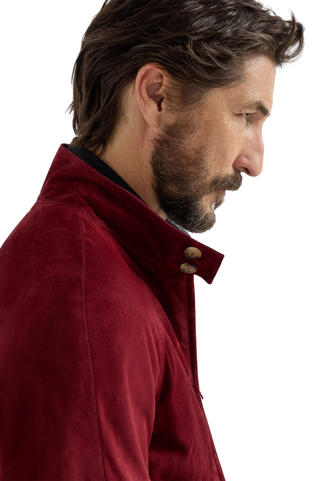 BRUNELLO CUCINELLI | Suede Bomber Jacket | Red