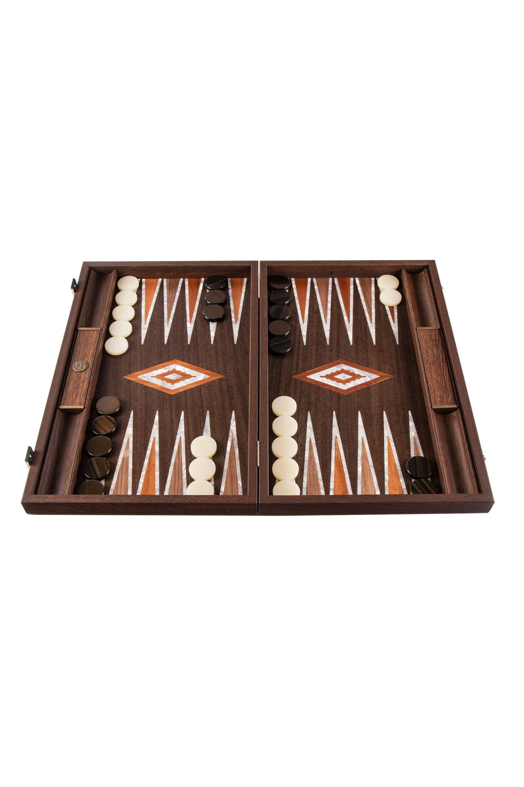 MANOPOULOS | Premium Backgammon Set 48x30cm | Pearl