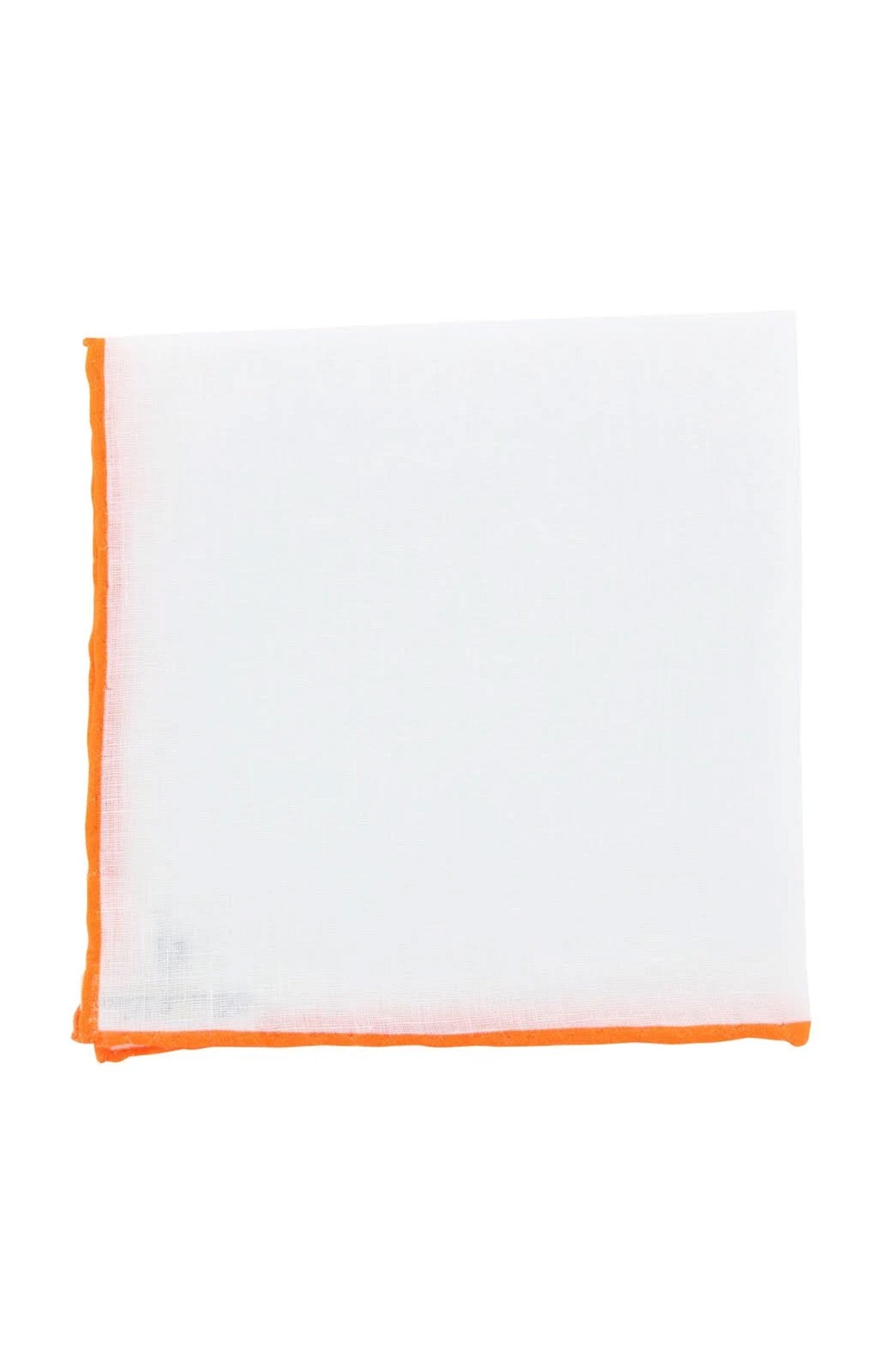 ASCOT | Linen Pocket Square With Edge | Orange