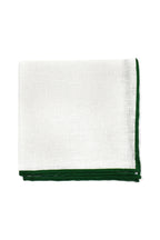 ASCOT | Linen Pocket Square With Edge | Green