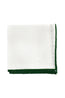 ASCOT | Linen Pocket Square With Edge | Green