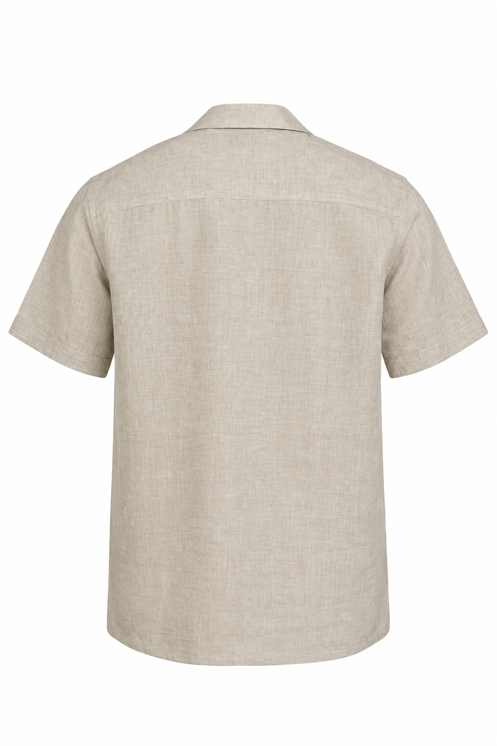 CANALI | Check-Like Linen Shirt | Sand