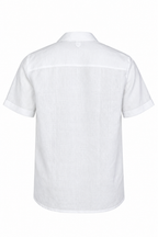 CANALI | Check-Like Linen Shirt | White