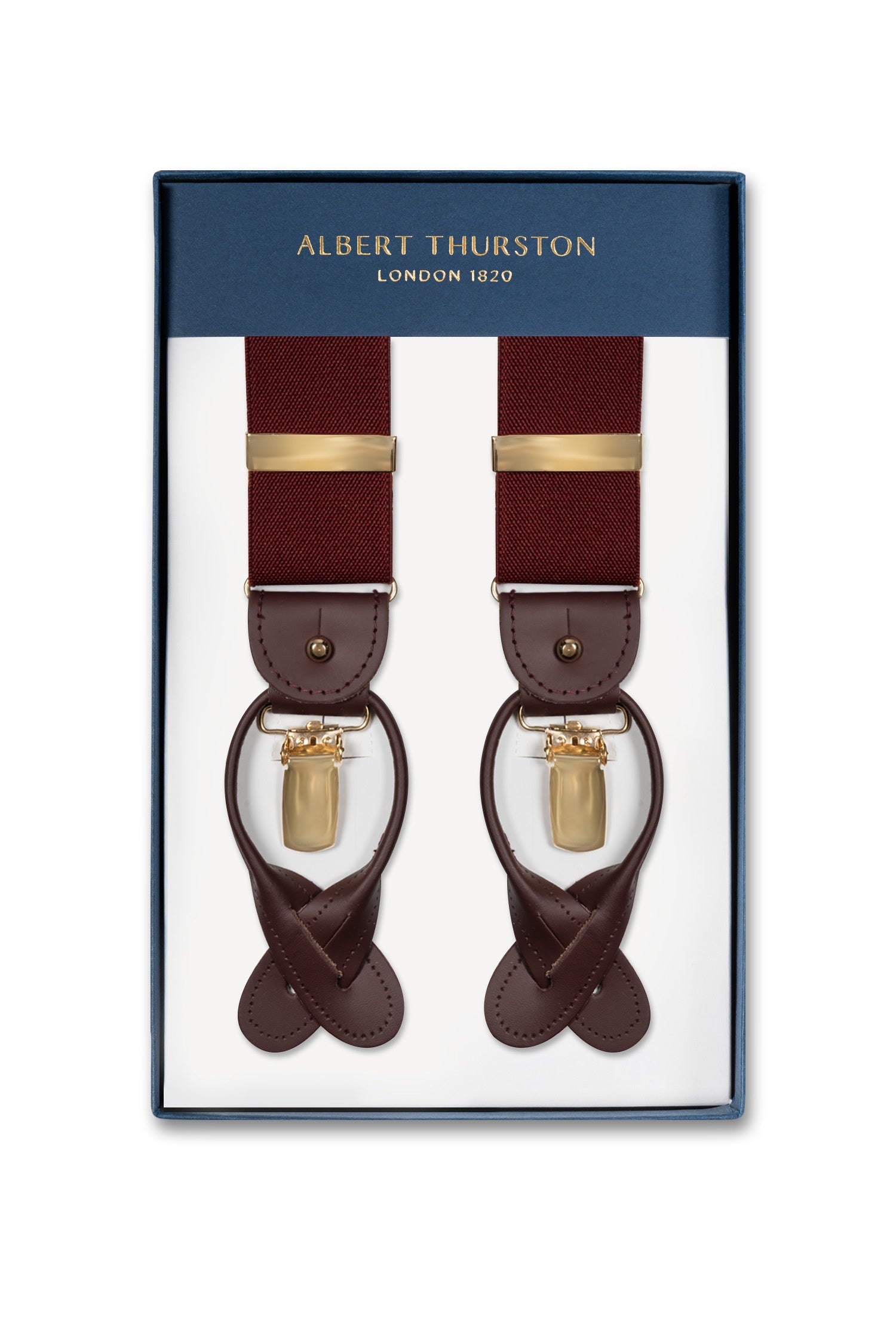 ALBERT THURSTON | Plain 2-In-1 Braces | Wine