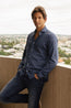 FEDELI | Soft Cotton Shirt | Ocean Blue