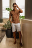 FEDELI | Cotton Pique Polo | Clay