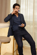 TOMBOLINI | Zero-Gravity Check Jacket | Blue & Black