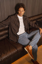 CANALI | Poly Safari Jacket | Chocolate