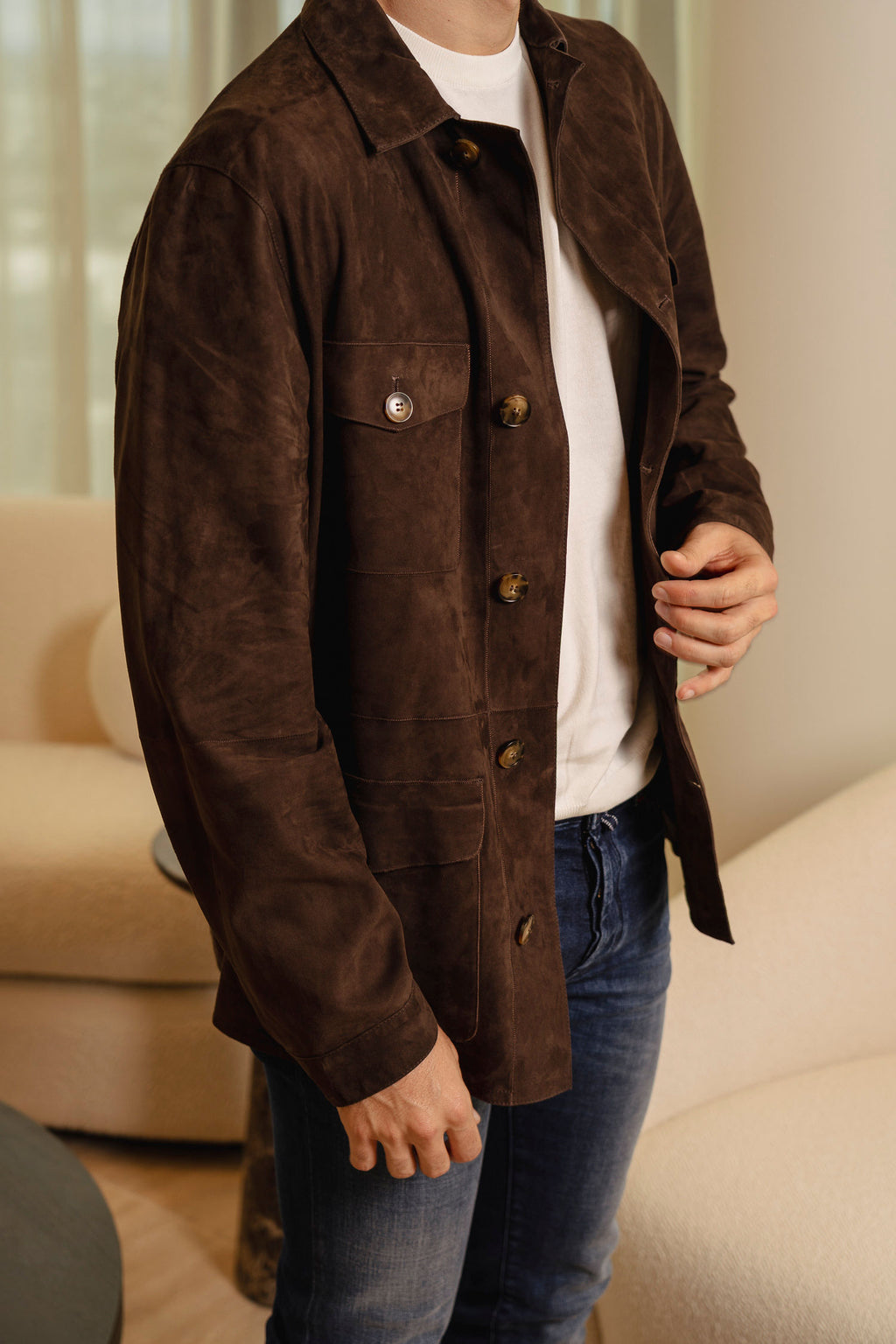 CANALI | Safari Shirt-Jacket | Chocolate