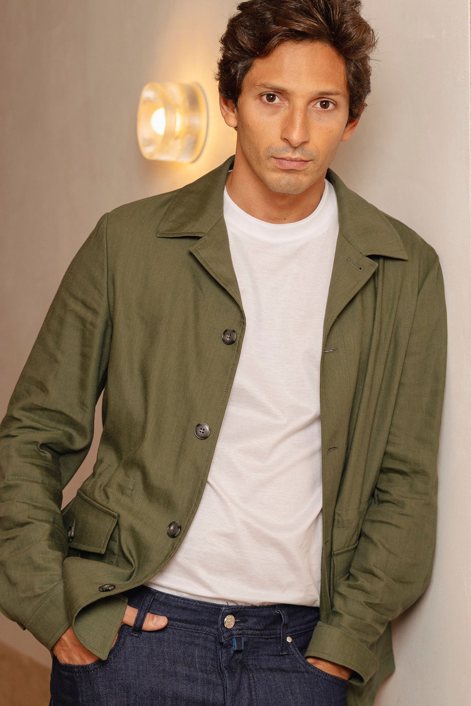 CANALI | 2 Pocket Safari Jacket | Green