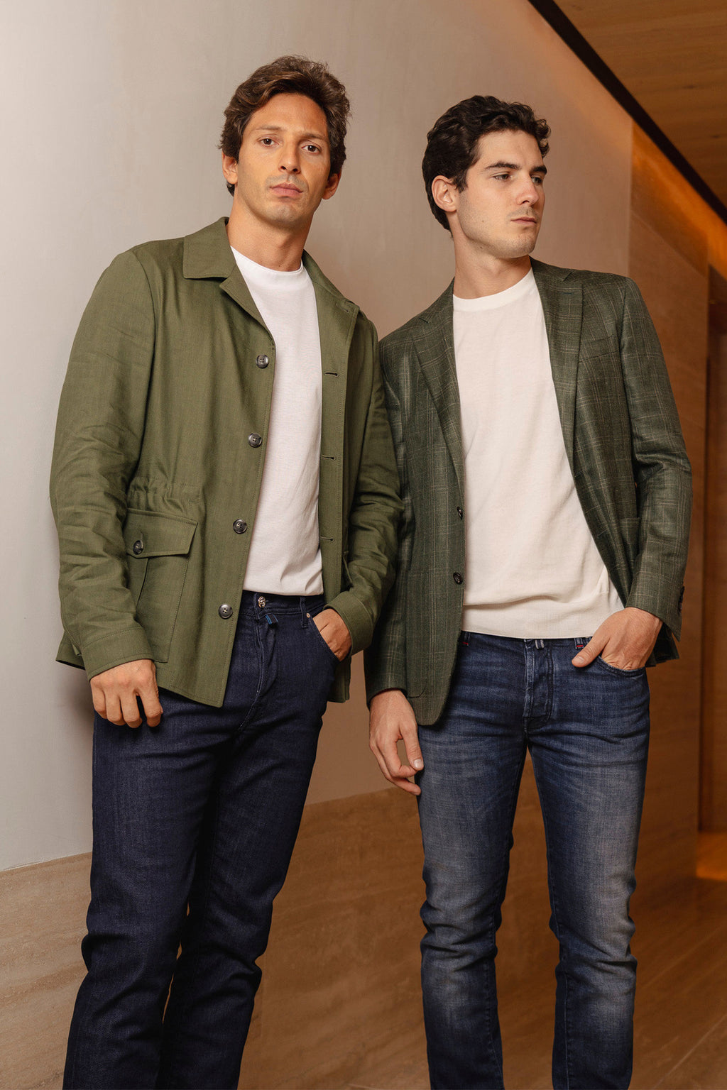 CANALI | 2 Pocket Safari Jacket | Green