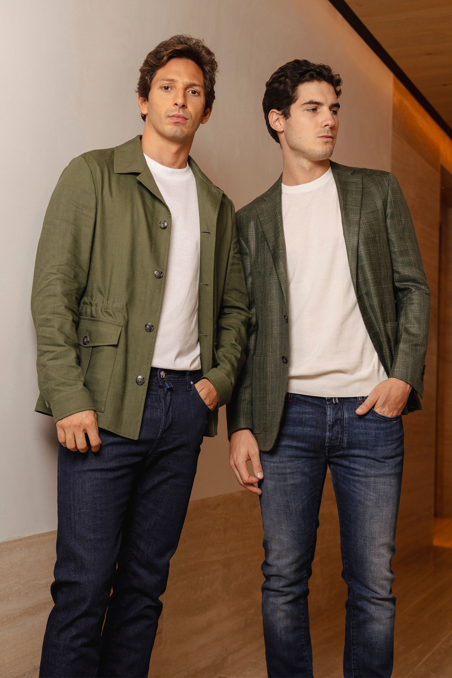 CANALI | 2 Pocket Safari Jacket | Green