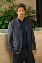 CANALI | Unstructured 2 Pocket Jacket | Dark Blue