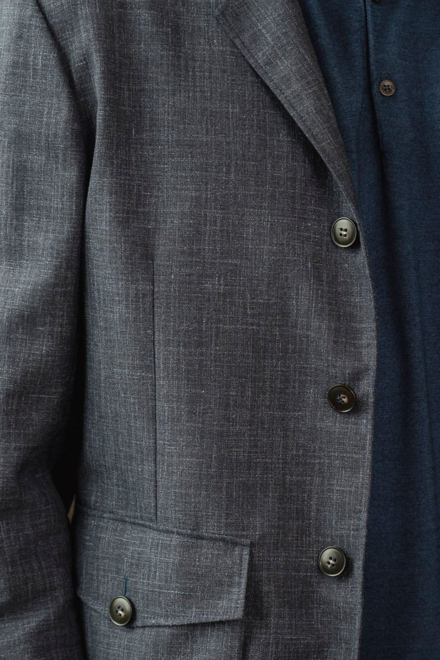 CANALI | Unstructured 2 Pocket Jacket | Dark Blue