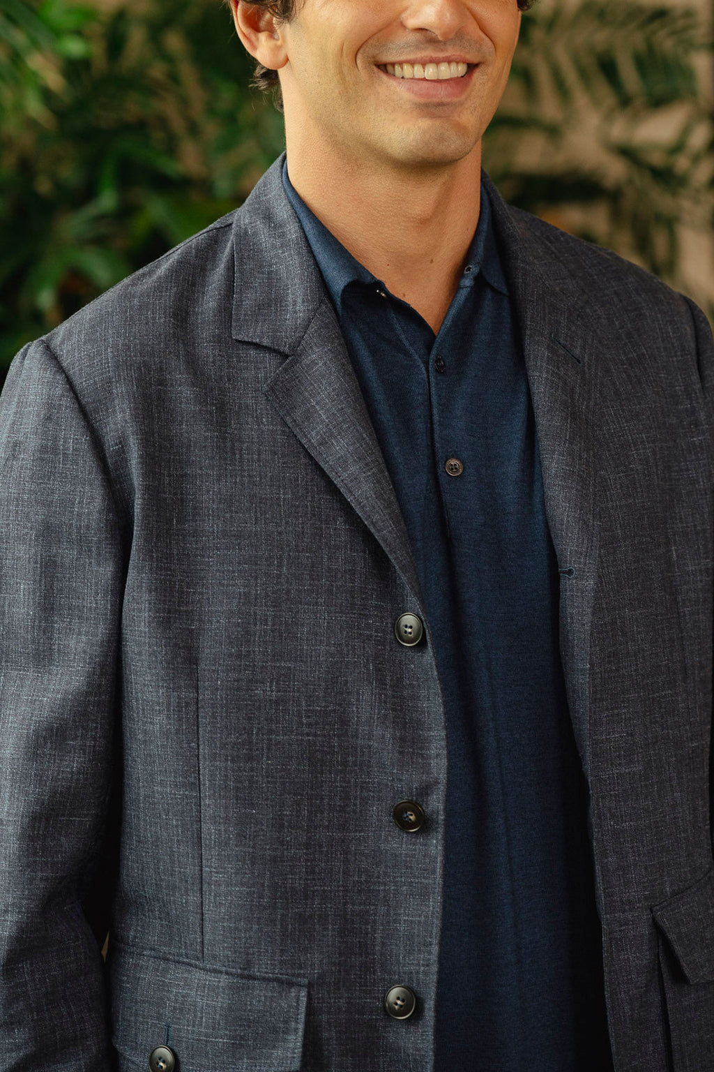 CANALI | Unstructured 2 Pocket Jacket | Dark Blue