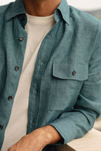 BRIONI | Military Shirt | Teal