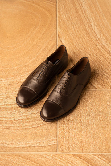 FRATELLI ROSSETTI Dark Brown Deerskin Lace-Up