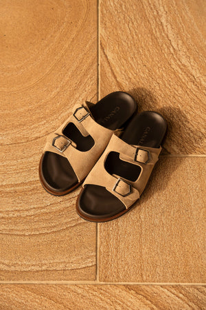 CANALI | Suede Slide | Light Brown