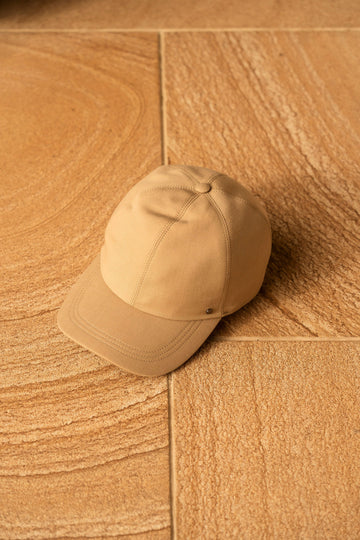 CANALI Taupe Linen & Silk Cap