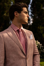 CANALI | Drop 7 Linen Jacket | Pink
