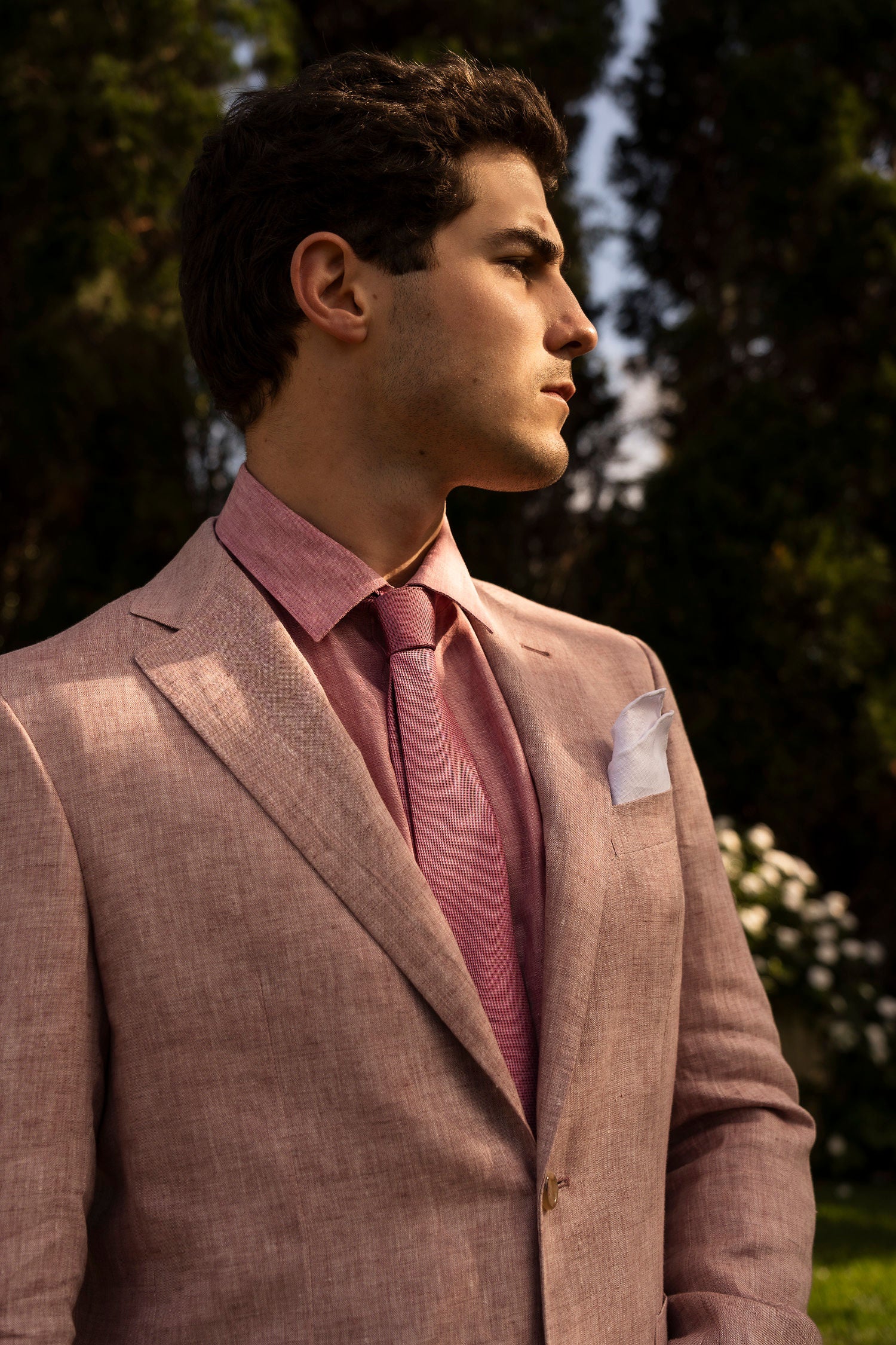 CANALI | Drop 7 Linen Jacket | Pink