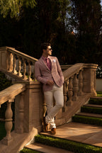 CANALI | Drop 7 Linen Jacket | Pink