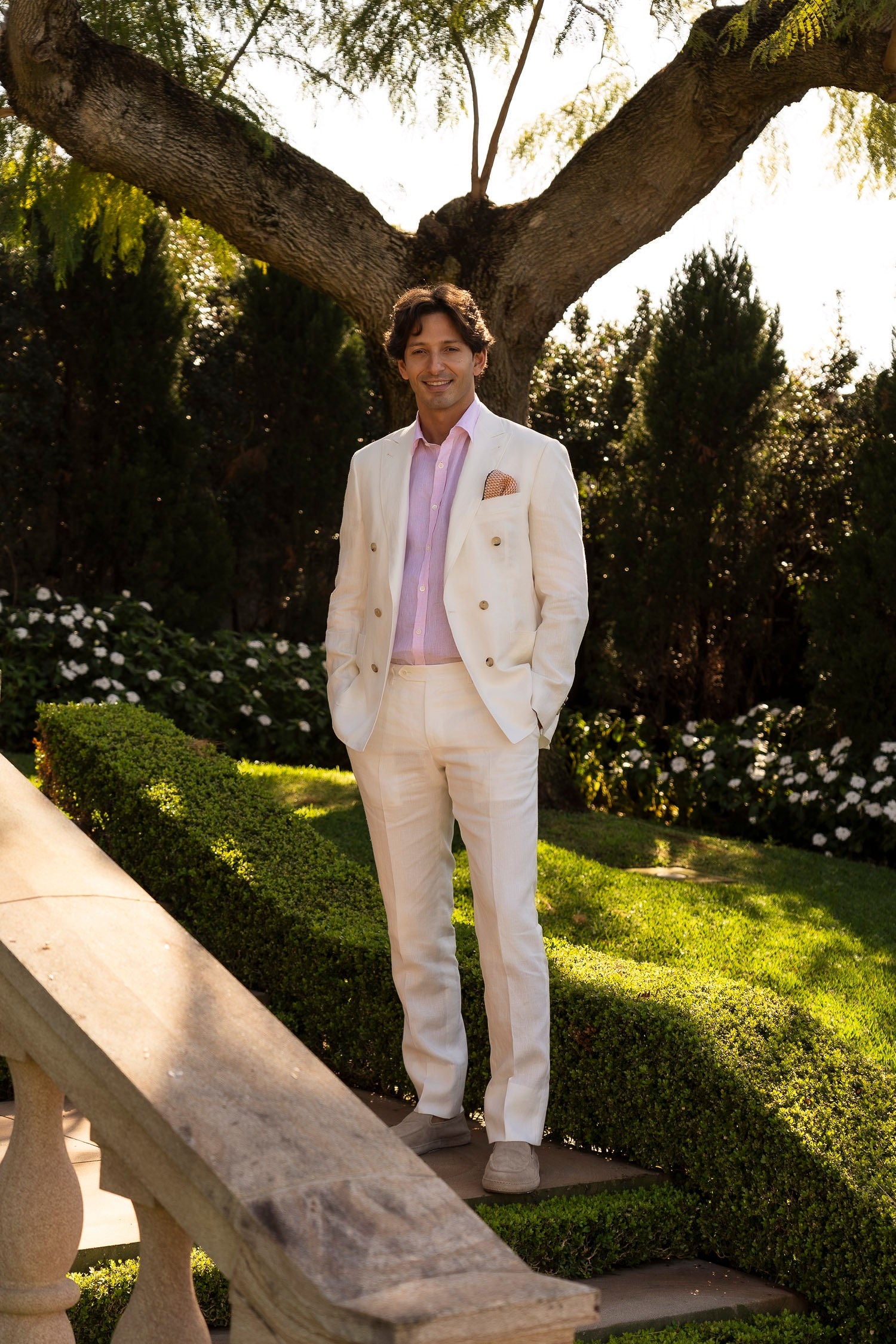 CANALI | Double Breast Suit | Off-White