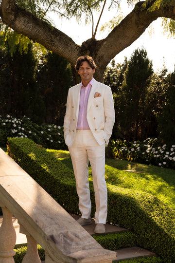 CANALI Off-White Double Breast Suit