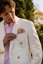 CANALI | Double Breast Suit | Off-White