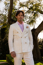 CANALI | Double Breast Suit | Off-White