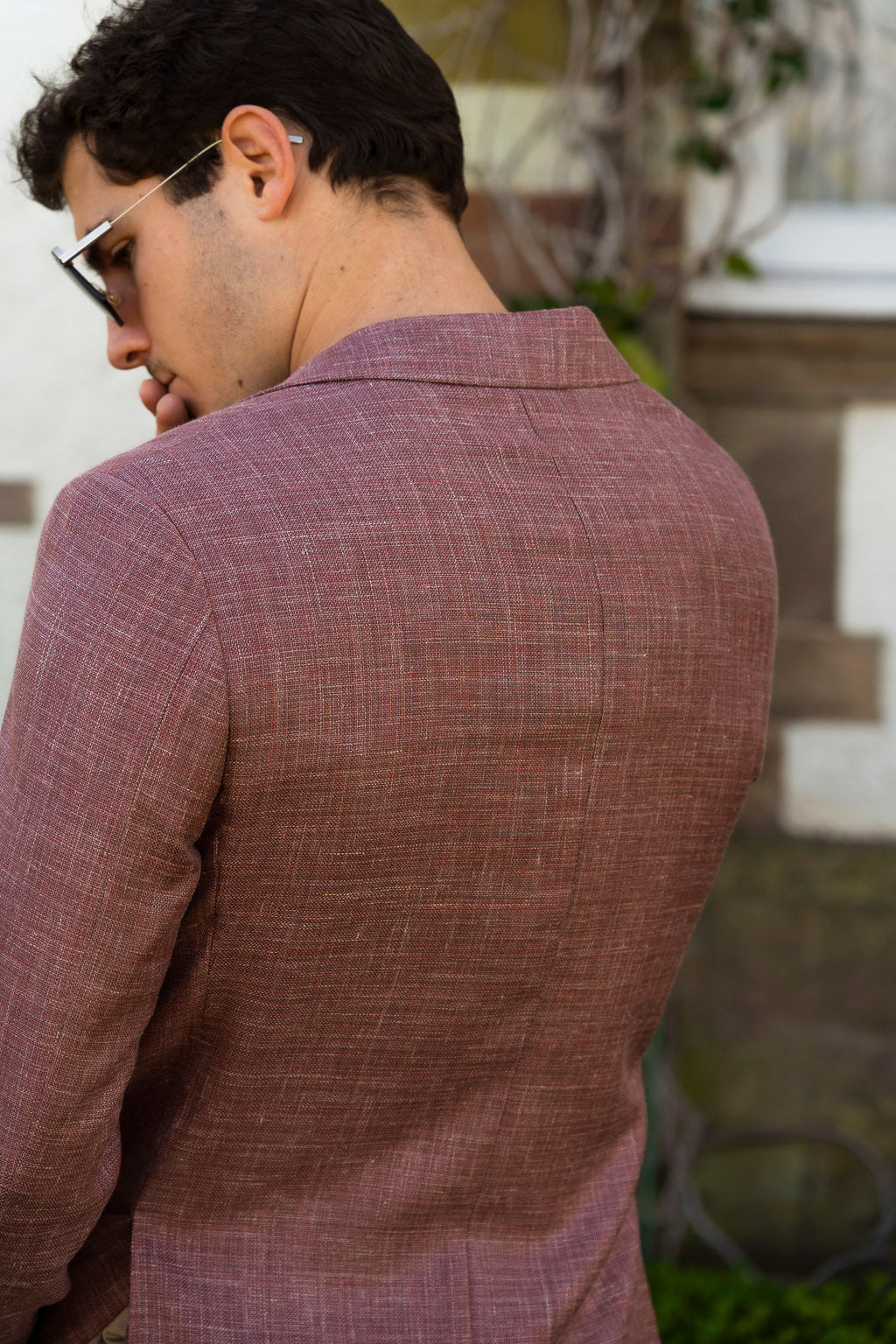 CANALI | Drop 7 Wool Blend Jacket | Rouge