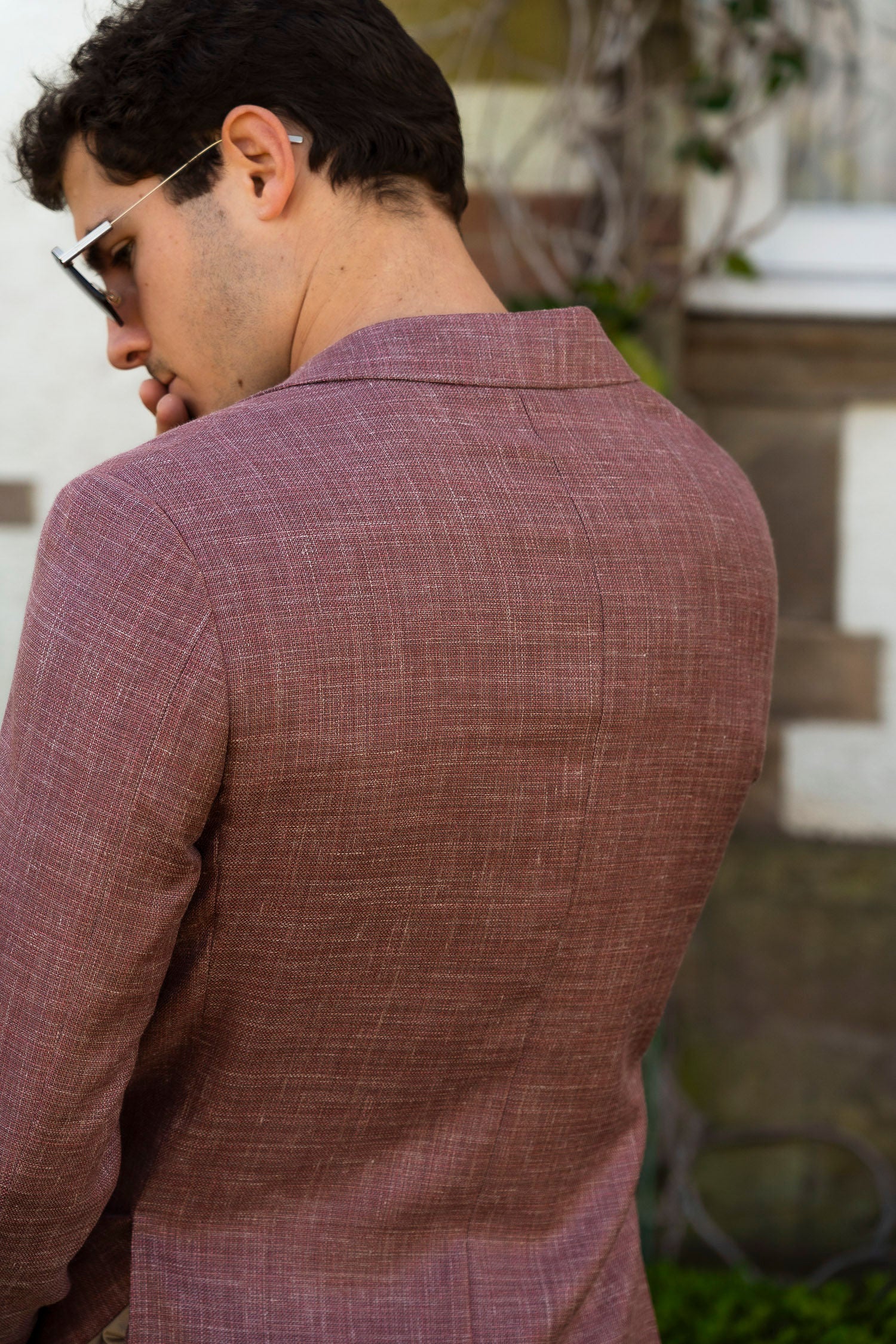 CANALI | Drop 7 Wool Blend Jacket | Rouge