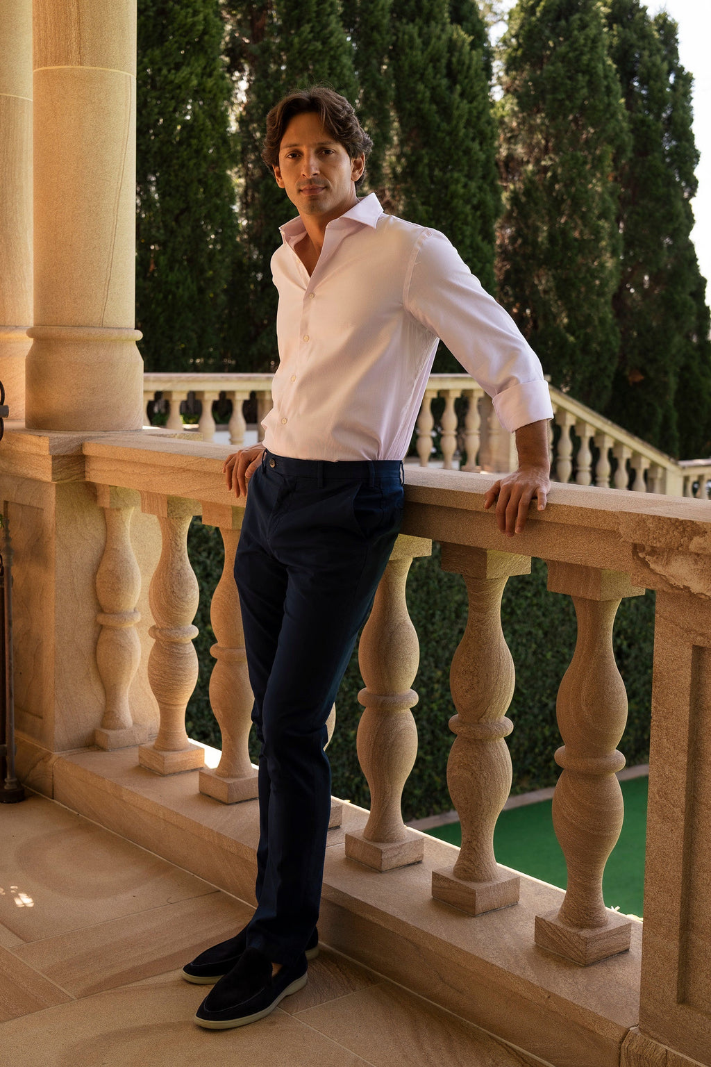 CANALI | Slim Leg Stretch Chino | Dark Blue