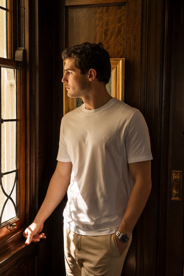 JACOB COHEN White T-Shirt With Logo