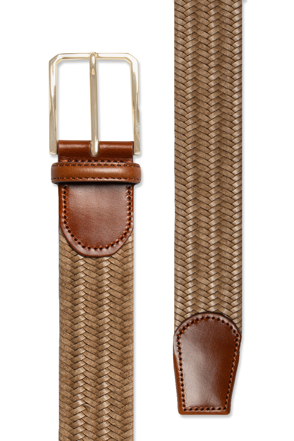 CANALI | Plaited Belt | Beige