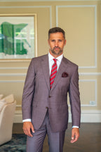 CANALI | Two-Tone Suit | Mauve